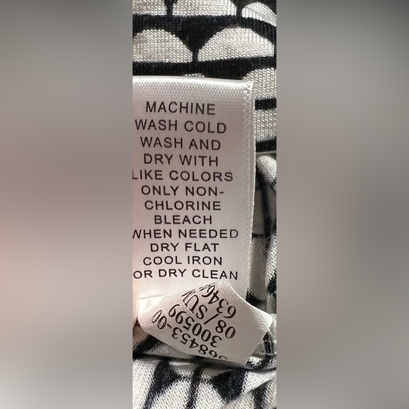 Banana Republic Black White Silk Long Sleeve Women’s  Shift Dress (Sz 0) - Picture 10 of 13